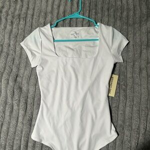 White Short Sleeve Bodysuit